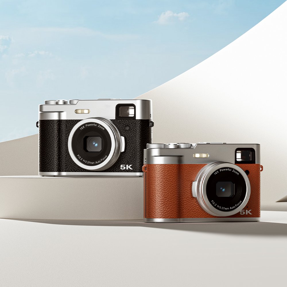 2023 new DSLR digital camera, high-quality 5K 48MP sports DV, supports delayed shooting, equipped with WiFi outdoor camera