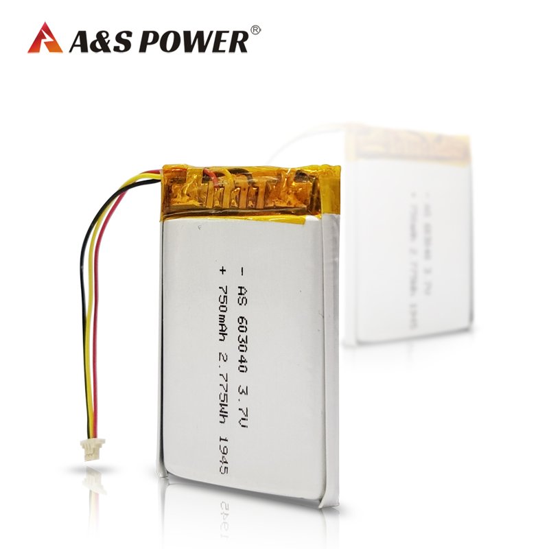UL2054 KC CB UN38.3 WERCS Rechargeable digital battery 3.7v 603040 750mAh li po battery for Wireless camera