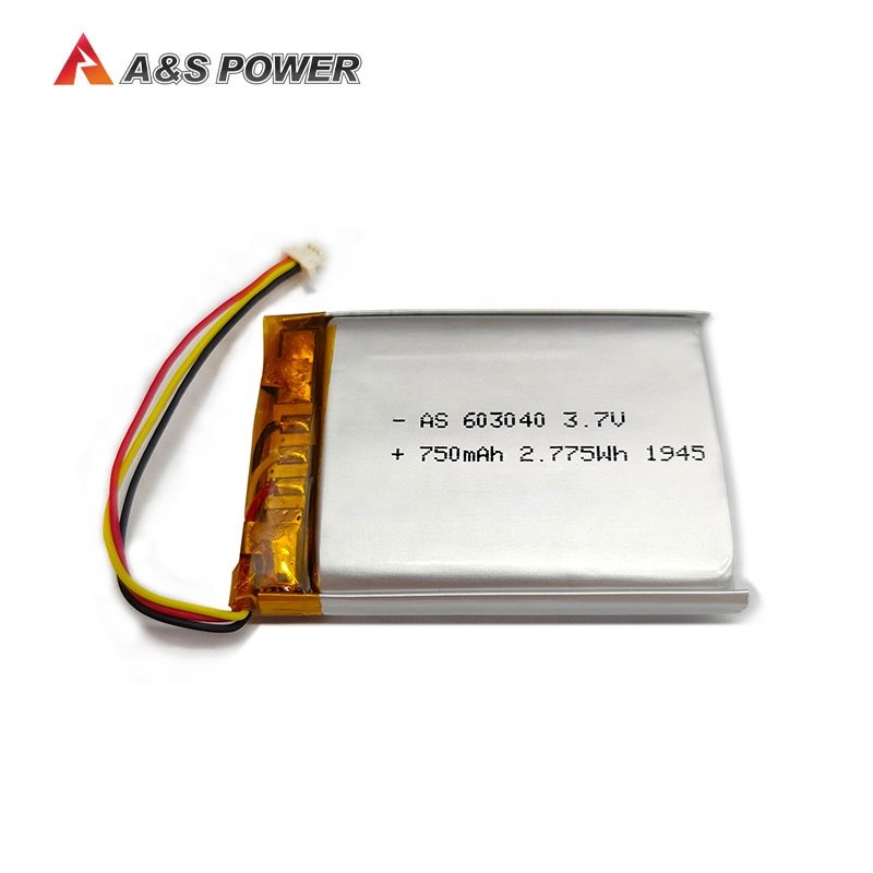 UL2054 KC CB UN38.3 WERCS Rechargeable digital battery 3.7v 603040 750mAh li po battery for Wireless camera