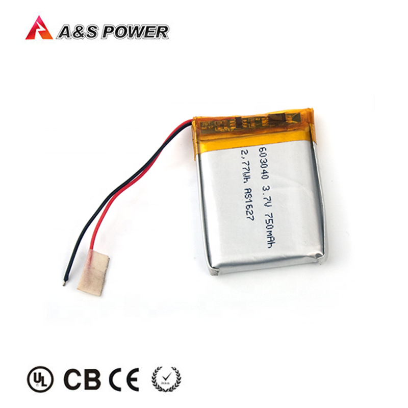 UL2054 KC CB UN38.3 WERCS Rechargeable digital battery 3.7v 603040 750mAh li po battery for Wireless camera