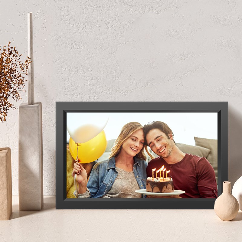 Manufactory Direct Black Video High Definition Wifi Battery Operated 15.6 Inch Picture Digit Photo Frame