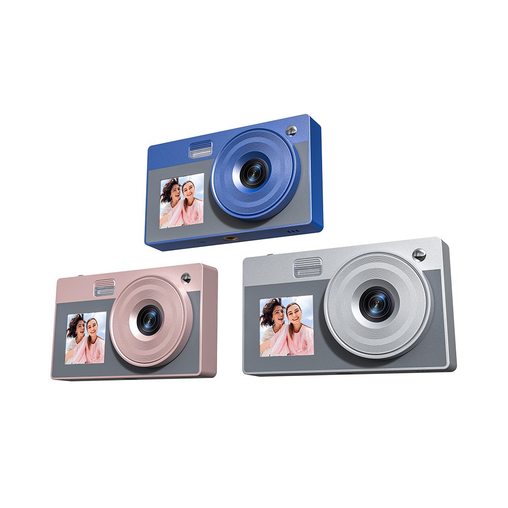 Student Teen Camera 4K 2.8-Inch Screen Anti Shake Portable Rechargeable Video Recorder Dual Lens Camera
