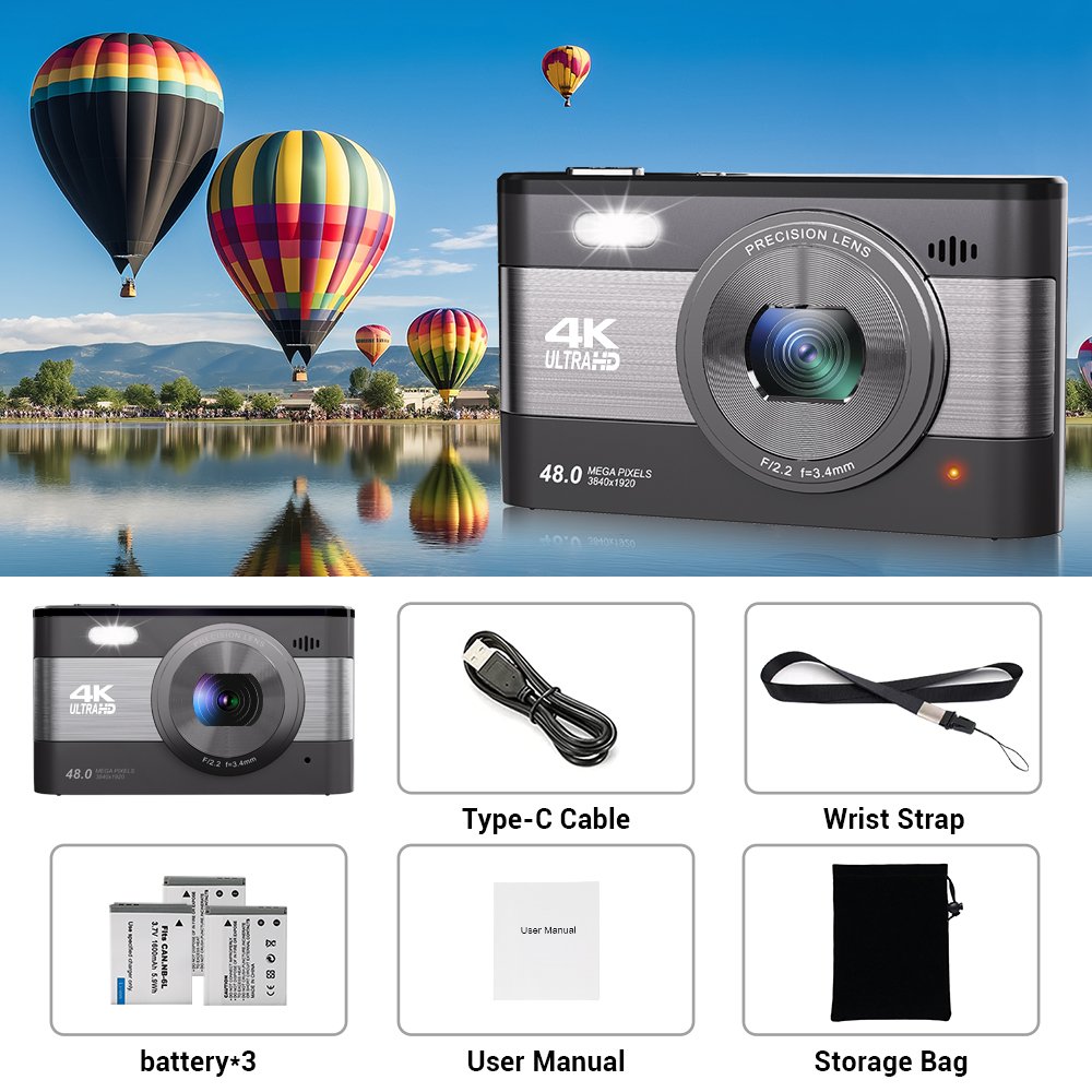 Classic Best Gift Intelligent Small Imaging Tool Digital Camera for Teens Students