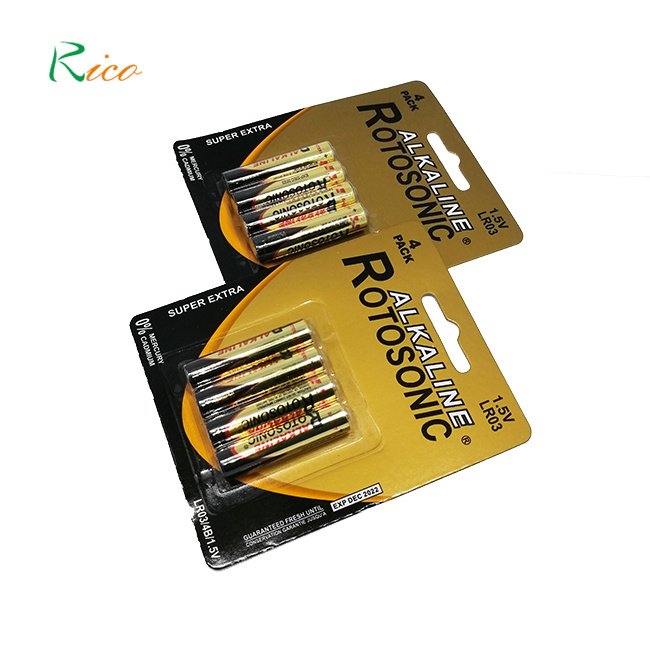 1.5V AAA LR03 Ultra Alkaline Battery Dry Cell Lr03 Am4 Aaa Am-4 Size Super Alkaline Battery Size 1.5 V Batteries Toys