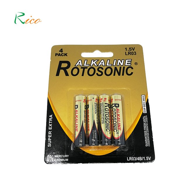 1.5V AAA LR03 Ultra Alkaline Battery Dry Cell Lr03 Am4 Aaa Am-4 Size Super Alkaline Battery Size 1.5 V Batteries Toys