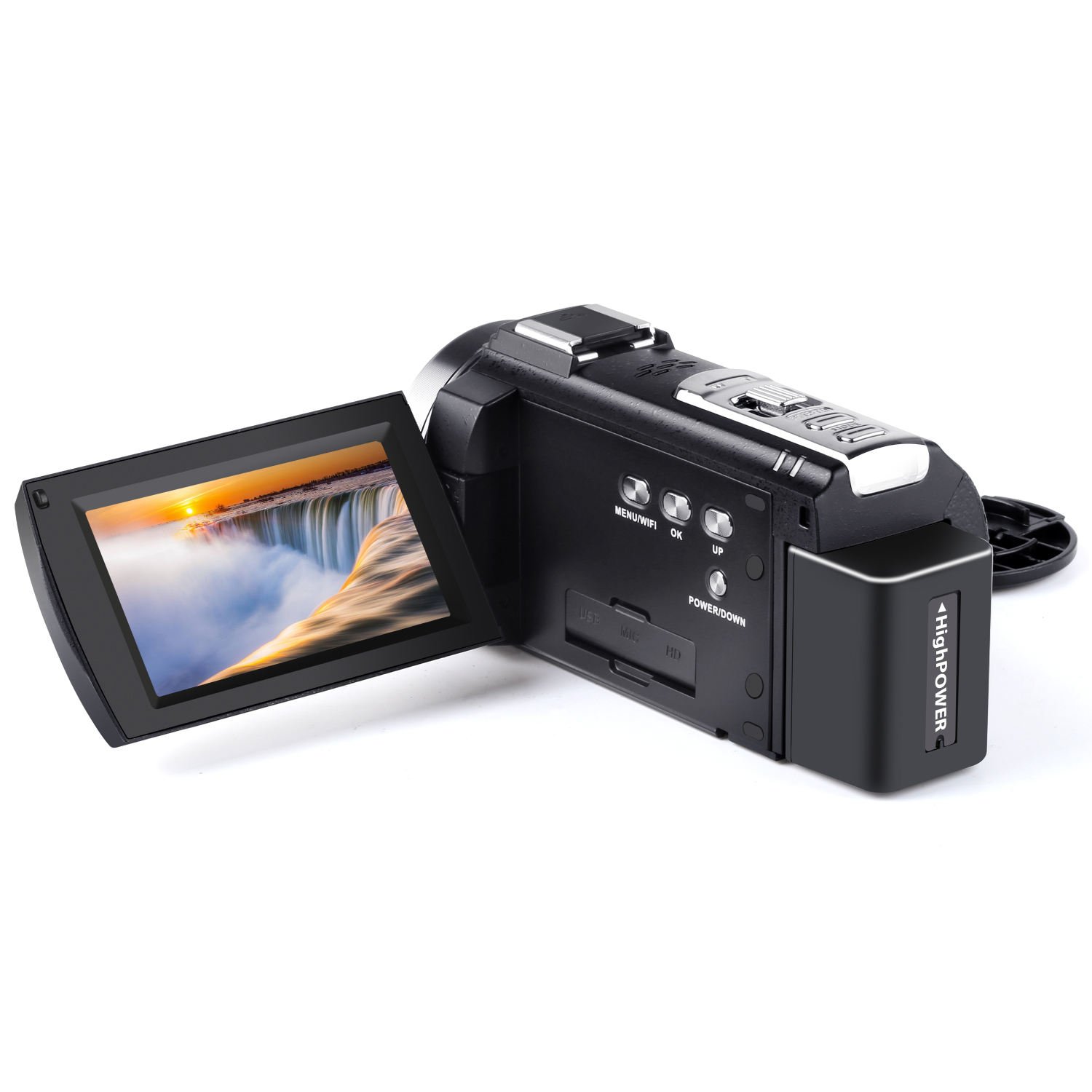 Outdoor Street 4K HD Wifi 48MP Digital Video Camera LCD Video Camera with Wide Angle Lens and WIFI Function Smart 3.0 Inches