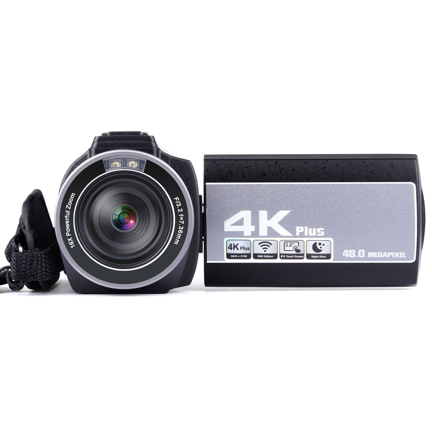 Outdoor Street 4K HD Wifi 48MP Digital Video Camera LCD Video Camera with Wide Angle Lens and WIFI Function Smart 3.0 Inches