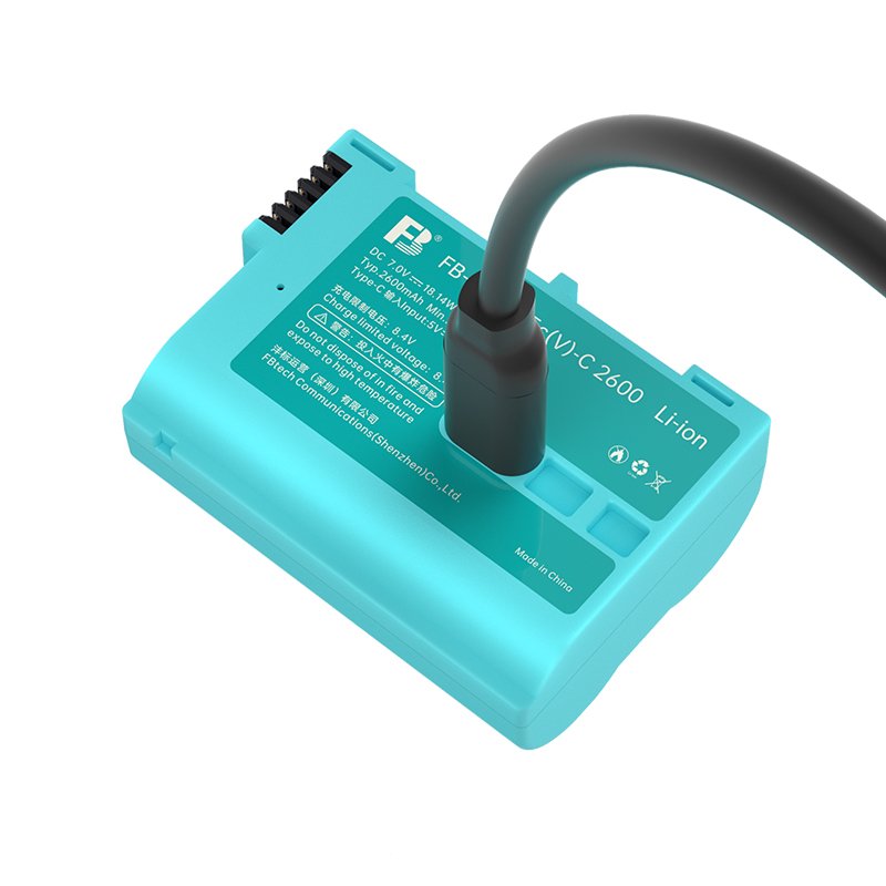 FB-EN-EL15c(V)-C 2600 2600mAh usb-c en-el15 battery Z5 Z6 Z7 V1 D7500 D7200 D7100 D7000 D850 D810 D800 D600 D500 D610 Cameras