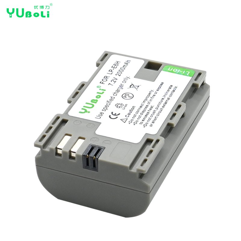 2000mAh Type-C Charging LP-E6 Lithium-ion Battery For Canon Camera EOS 5D 6D 7D 60D 70D 80D 90D