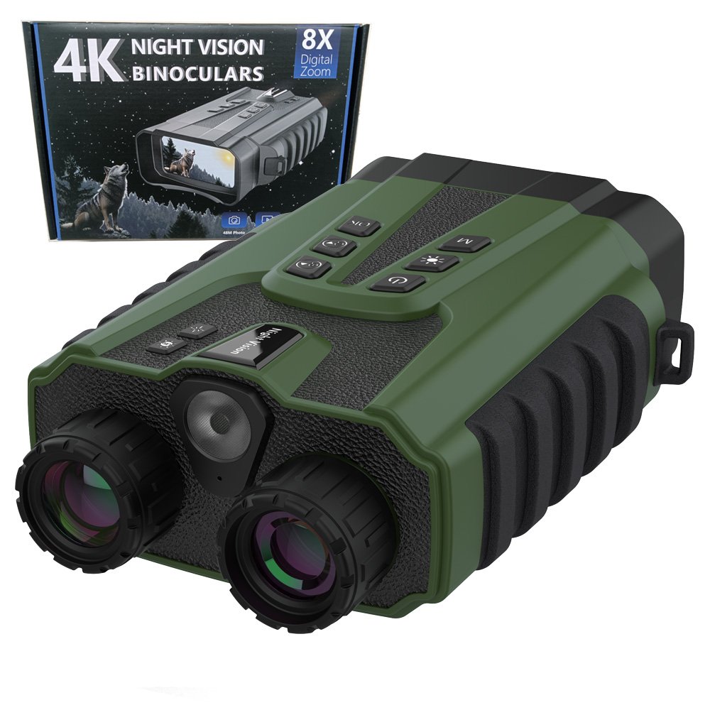 DT49 Full Color Night Vision Goggles 2.5K UHD 8X Digital Zoom 3' Screen 300m view in dark night vision binoculars hunting scope