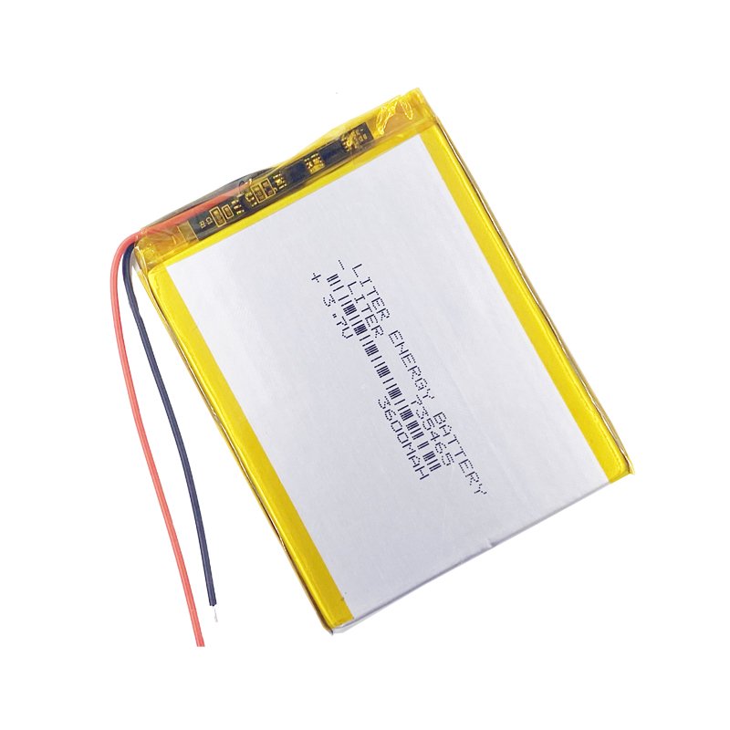 Custom 3.7 V 735465 3600mah lipo rechargeable lithium polymer battery with PCB