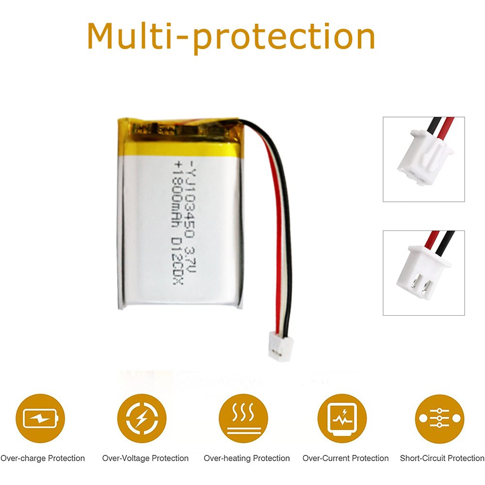 Rechargeable 3.7V 4000 mah 106168 lipo battery