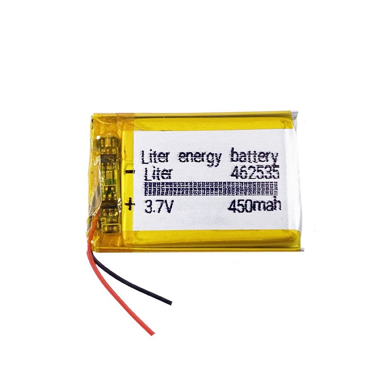 small rechargeable 3.7v li-po battery 462535 452535 450mAh lithium polymer battery