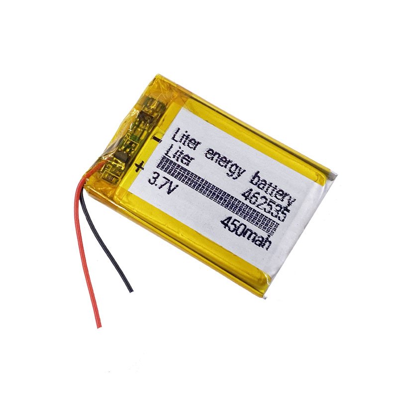 small rechargeable 3.7v li-po battery 462535 452535 450mAh lithium polymer battery