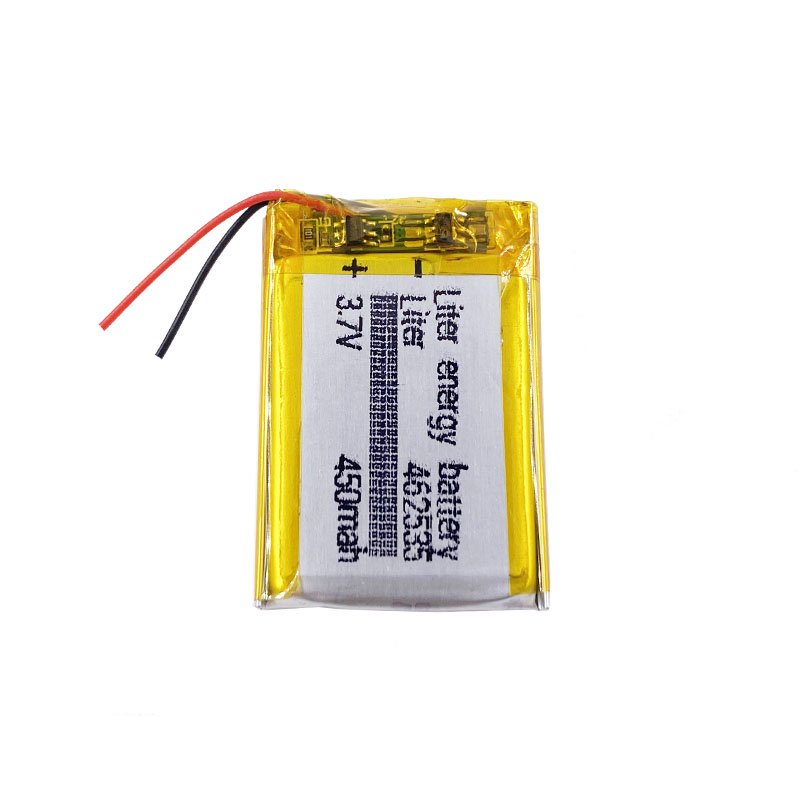small rechargeable 3.7v li-po battery 462535 452535 450mAh lithium polymer battery