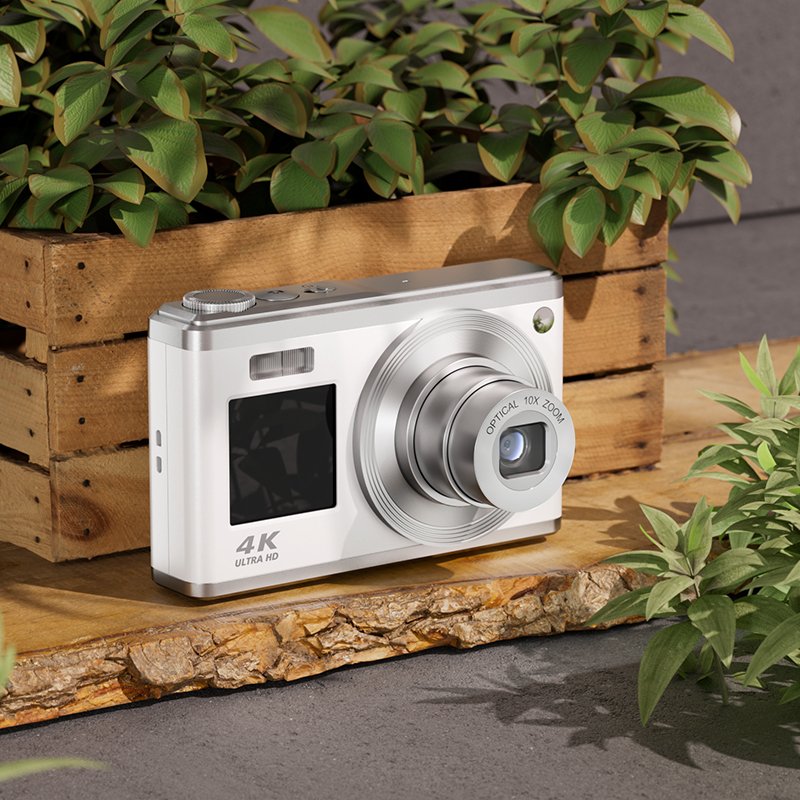 Winait 60MP Digital Camera 10x Optical Zoom with Dual Display Home Use Digital Still Compact Camera