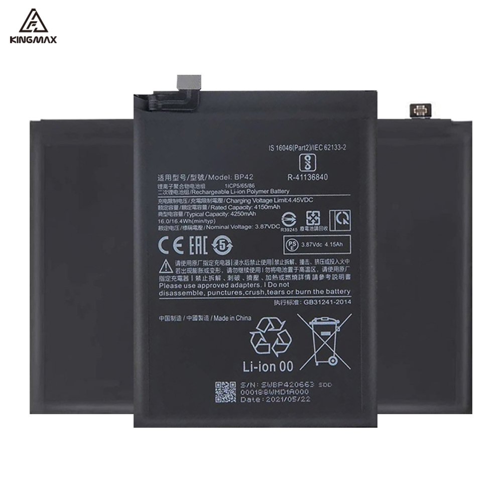 For Xiaomi Phones Spare and Battery for Xiaomi MI 11 Lite 5G Batteries Cell Phone BP42 Xiaomi 11 lite Battery 4250mAh Capacity