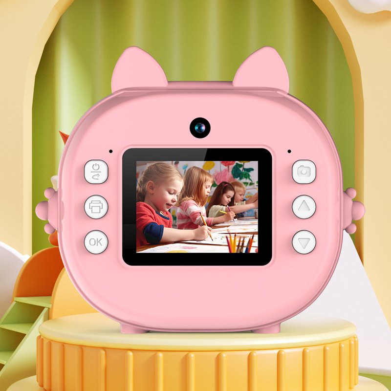 Latest Children's Printing Camera 2.0-inch High Definition Screen Instant Printing Camera 1300mAh Battery gimble
