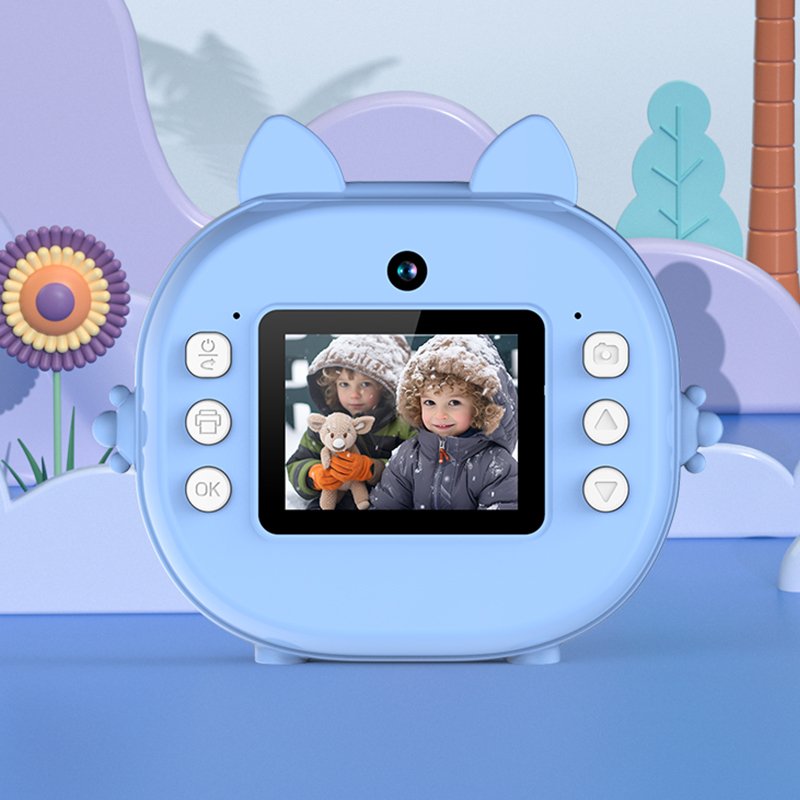 Latest Children's Printing Camera 2.0-inch High Definition Screen Instant Printing Camera 1300mAh Battery gimble
