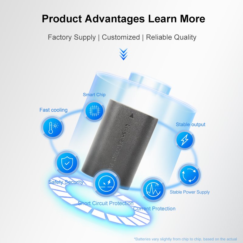 LP-E6 LP E6 Battery for Canon 70D 5D Mark II 80D 7D Mark II 60D 6D 7D BG-E14 BG-E13 BG-E11 BG-E9 BG-E7 BG-E6 Camera