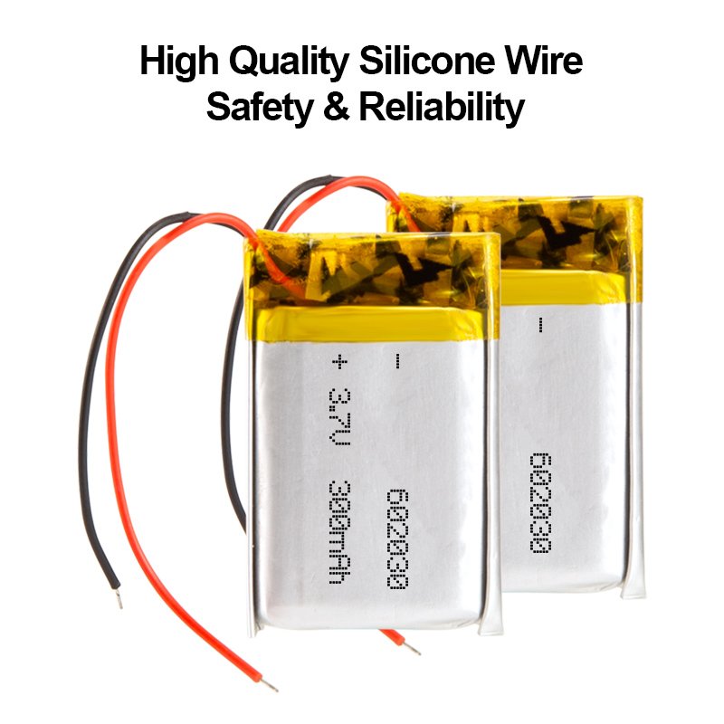 High Quality Li-ion Batteries 3.7v 300mah 602030 502030 Rechargeable Lithium Polymer Rechargeable Battery