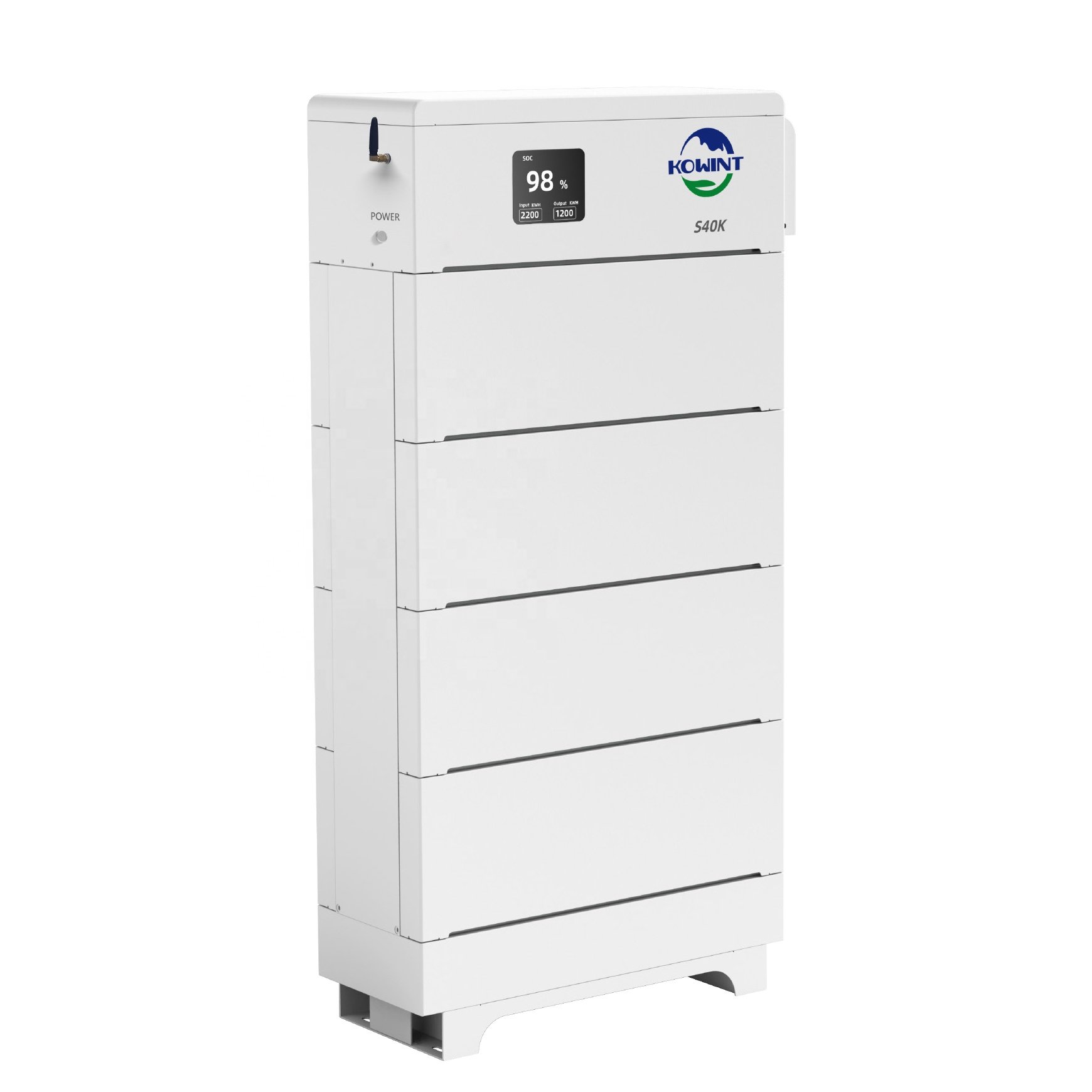 Low voltage stackable lithium battery high capacity for energy storage