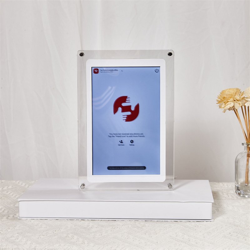 10.1 Inch IPS Touch Screen 1+32 Memory Auto-Rotate Transparent Acrylic Digital Photo Frame WIFI No Battery