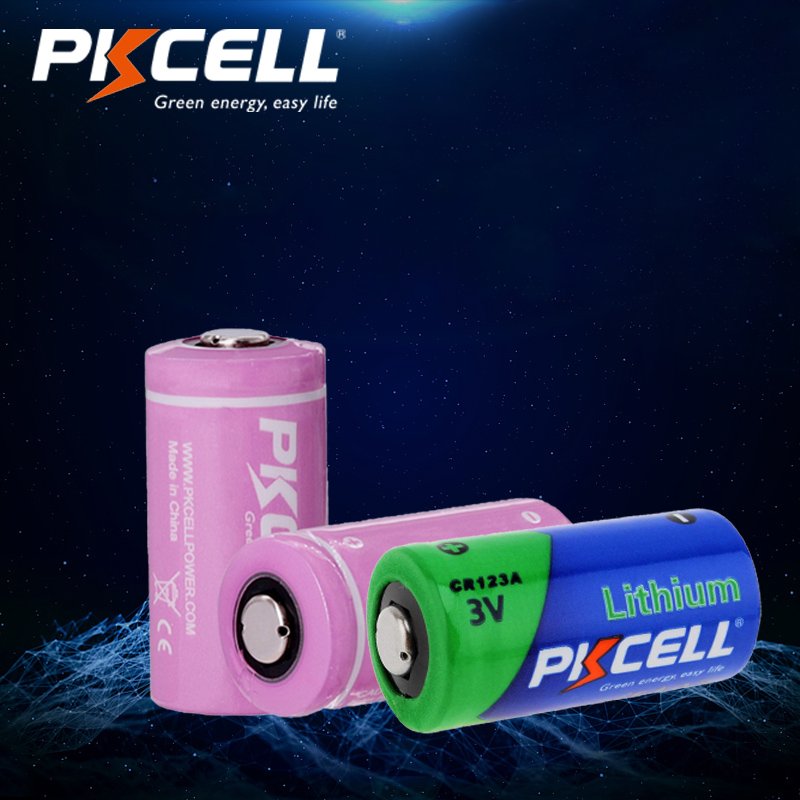 PKCELL 3V Non Rechargeable 1500mAh CR17345 CR123A Lithium Battery 3V CR123A For Digital Camera