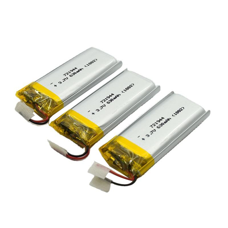 Kc Certification High Quality 721944 Rechargeable 3.7V 650Mah Lithium Polymer Battery For Home Digital Products
