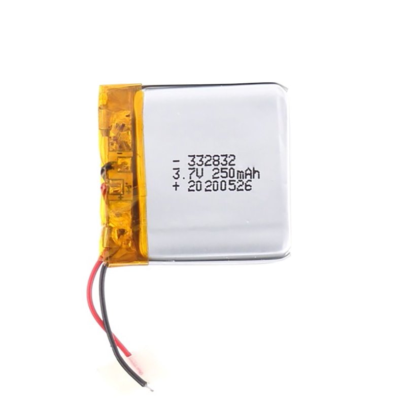 Li-ion Battery 332832 Polymer Battery 250mAh 3.7V Digital Li Polymer Rechargeable Battery