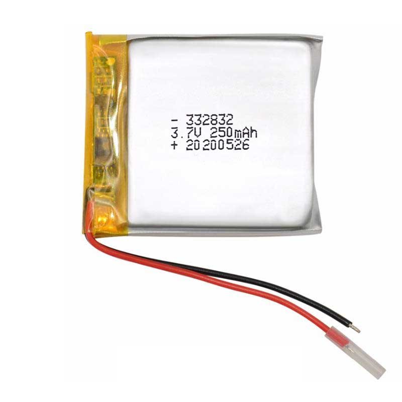 Li-ion Battery 332832 Polymer Battery 250mAh 3.7V Digital Li Polymer Rechargeable Battery