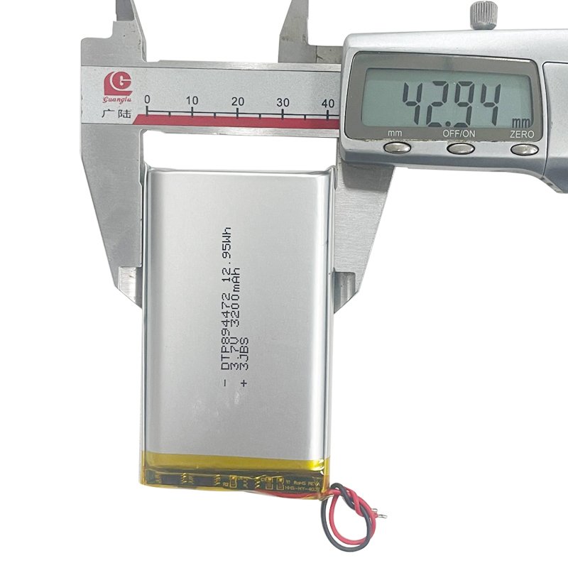 KC CE ROHS Certified Factory Directly Lithium Polymer 894472 3.7V 3200mAh Rechargeable Lipo Li-ion Battery for Digital Device
