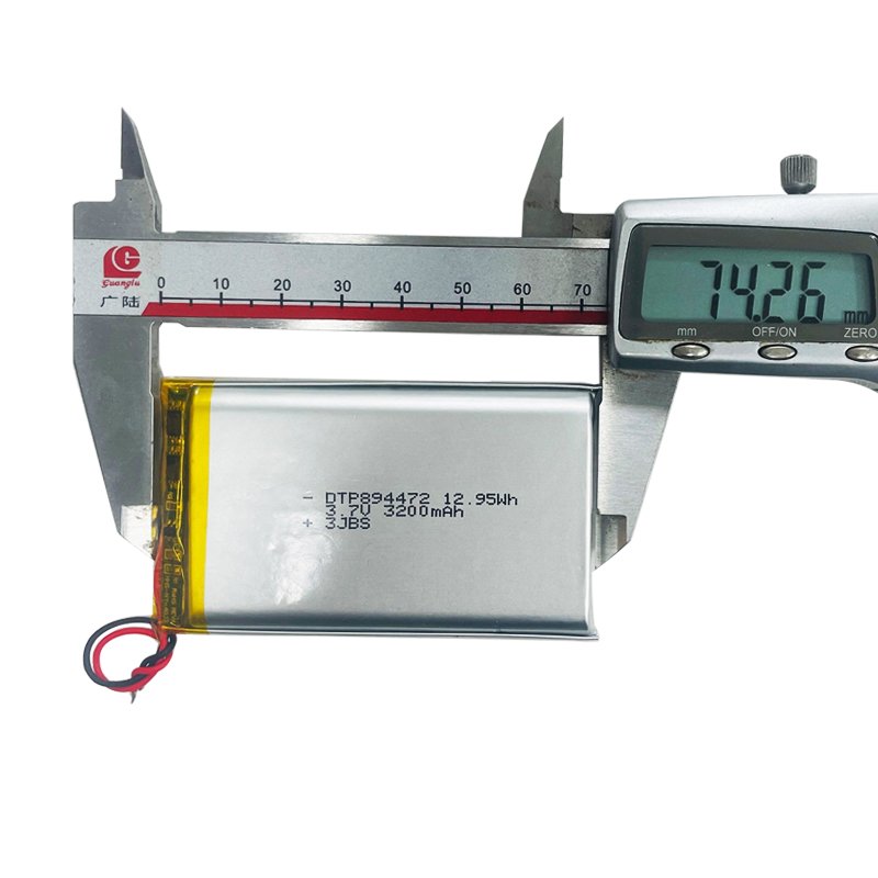 KC CE ROHS Certified Factory Directly Lithium Polymer 894472 3.7V 3200mAh Rechargeable Lipo Li-ion Battery for Digital Device