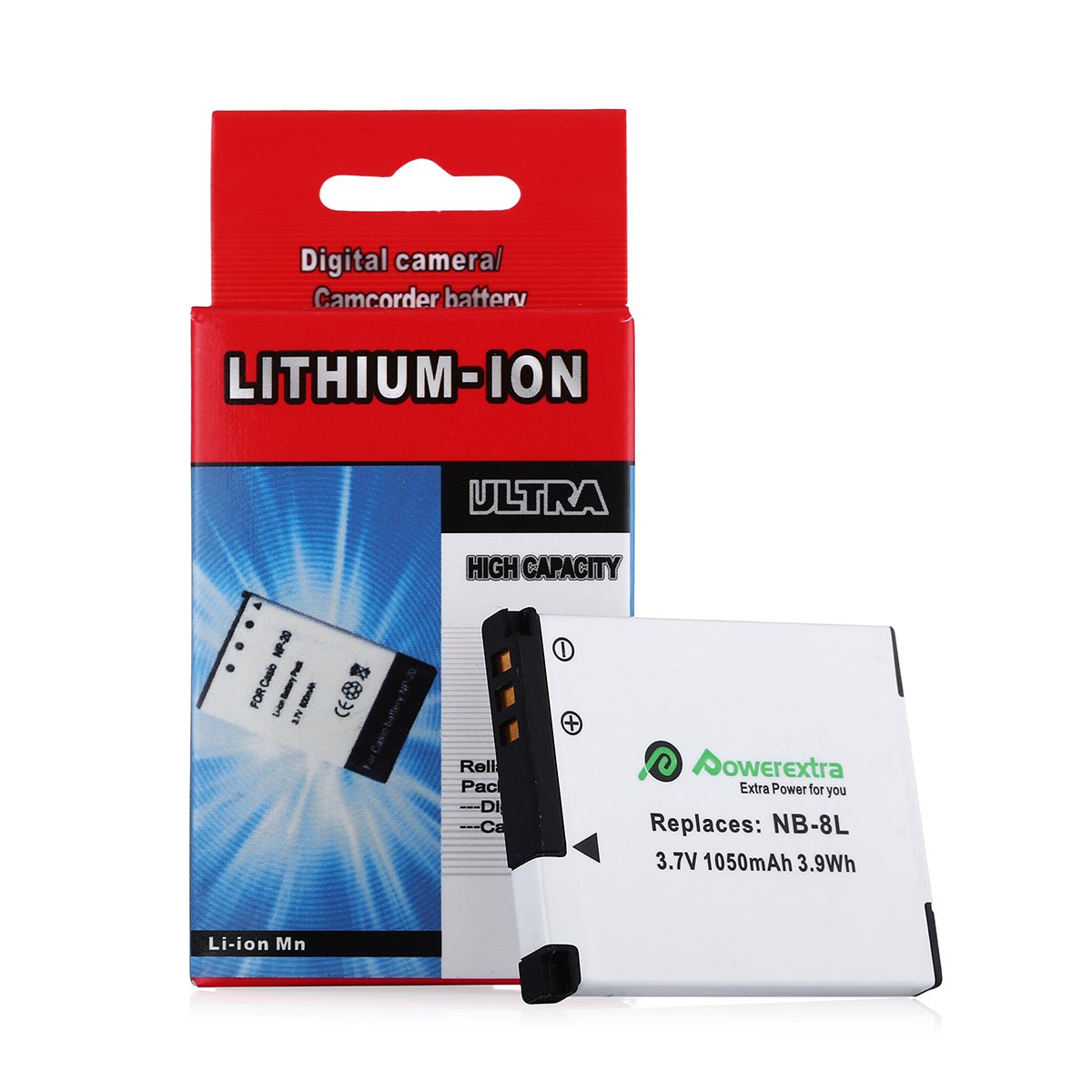 Best Seller Rechargeable Camera Battery NB-8L 1050mAh 3.7v Lithium ion Digital Camera Batteries