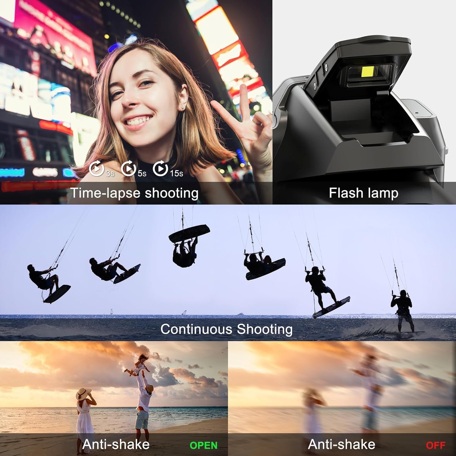NBD New Design 4K Video Recording Imaging Processor Dual battery Live Streaming Webcam Vlog Digital Camera with 16x Zoom