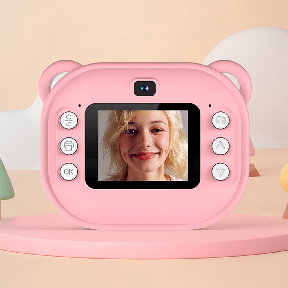 Children's Mini Cartoon Digital Camera Thermal Printing Gift for Photography