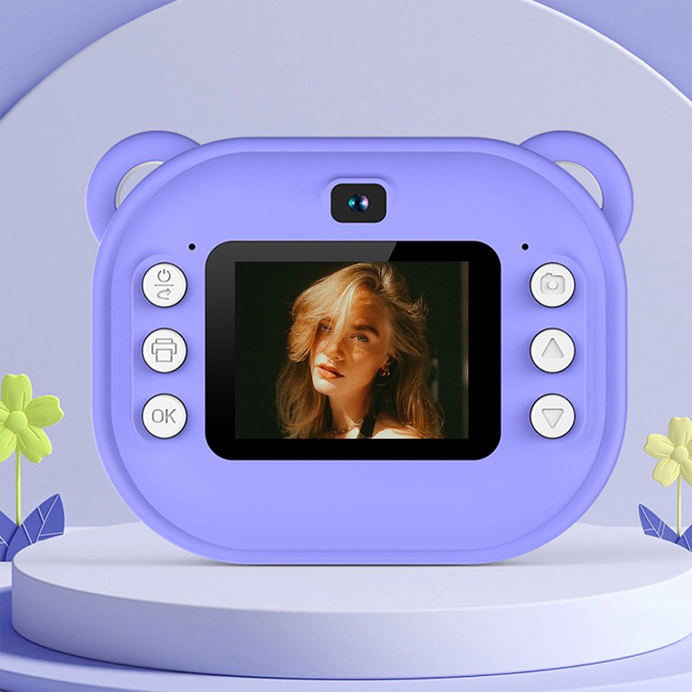 Children's Mini Cartoon Digital Camera Thermal Printing Gift for Photography