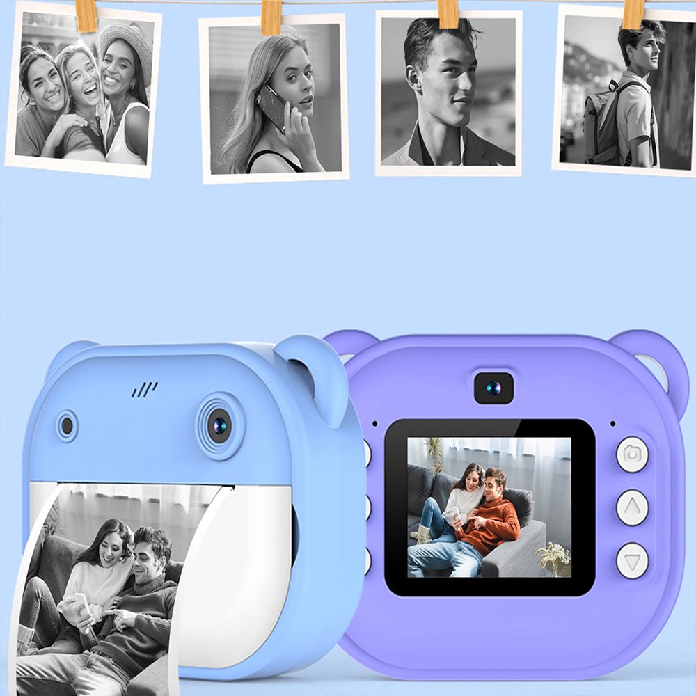 Children's Mini Cartoon Digital Camera Thermal Printing Gift for Photography