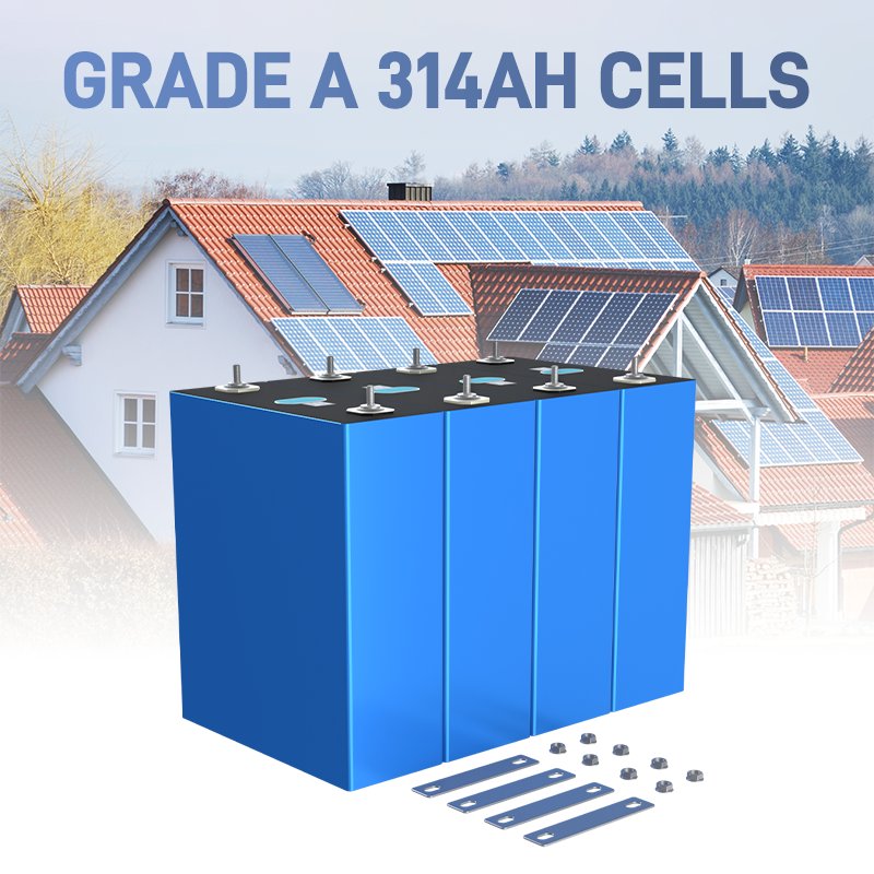 8000 Cycles EV Battery 3.2V mb31 314Ah Lifepo4 Battery Prismatic Lithium Ion Cell Akku For 12V 48V Battery Pack