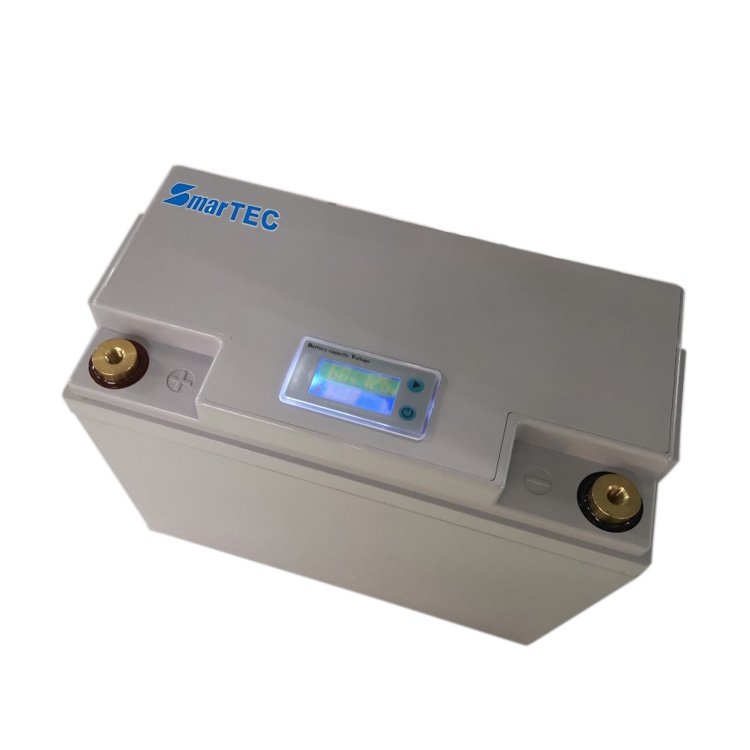 Free Maintenance Li ion battery 12v 60ah 70ah LiFePO4 Bateria Solar Inverter batteries with voltage display