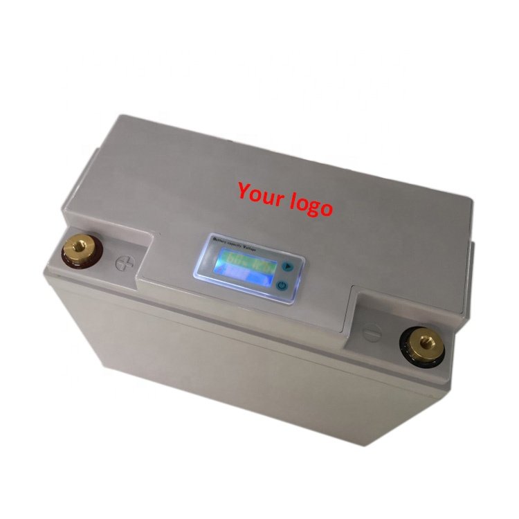 Free Maintenance Li ion battery 12v 60ah 70ah LiFePO4 Bateria Solar Inverter batteries with voltage display
