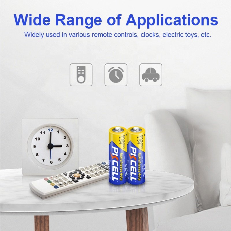 pkcell dry battery r6p 1.5v non rechargeable carbon zinc aa batteries