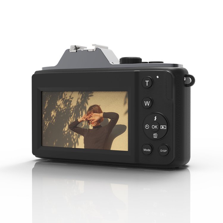 Product manufacturer outdoor anti-shake vintage black photo 6x optical zoom 2.7k video camera for photography