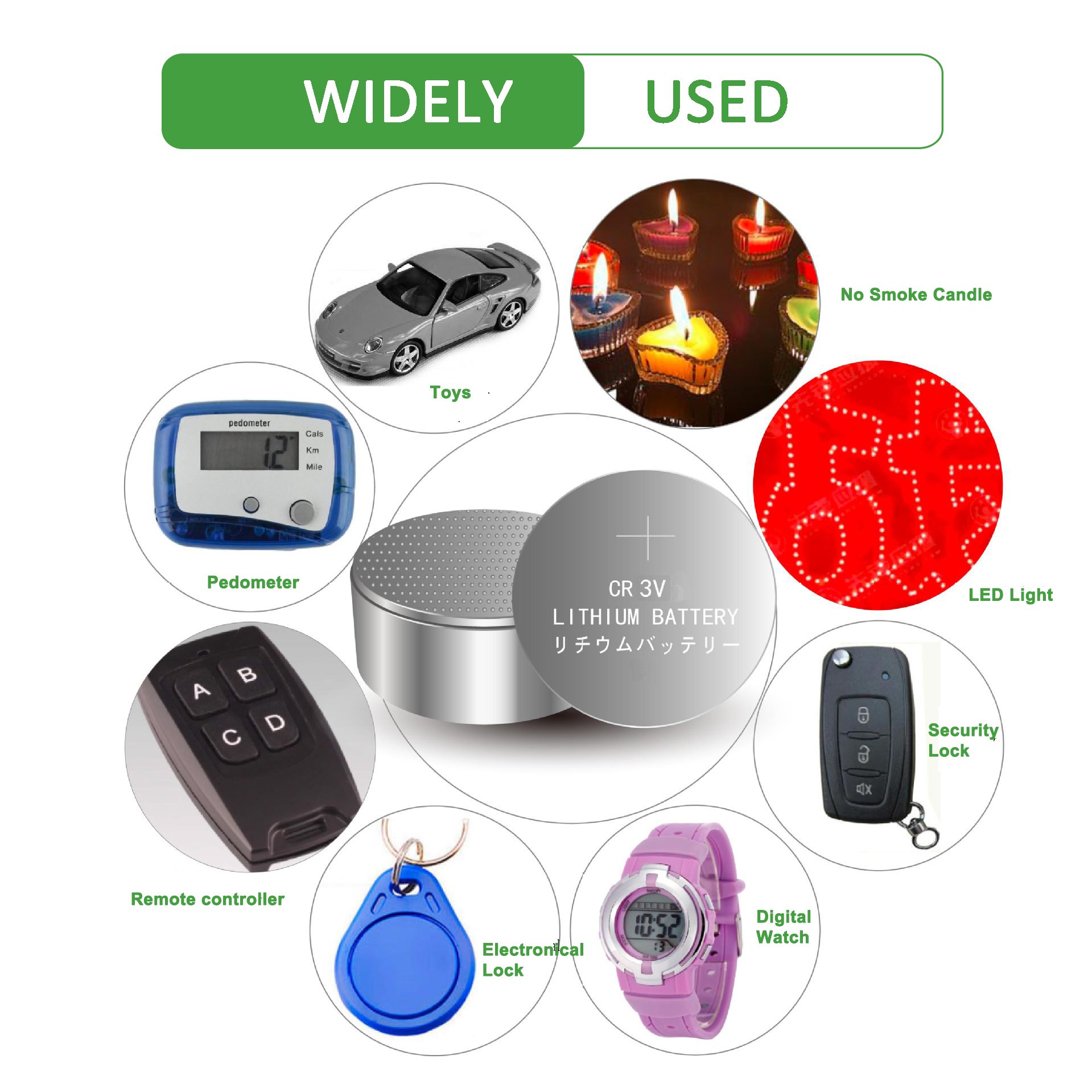 High Performance 3V 1800mAh CR2450-2P CR2450-3P New Button Coin Cell Lithium CR2450 Battery Pack 2P 3P For Digital Label