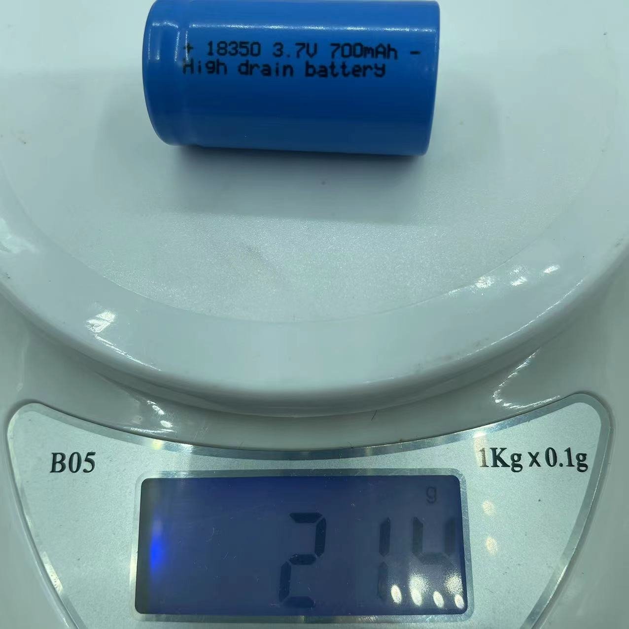 High quality rechargeable 3.7V 700mAh li-ion 18350 battery