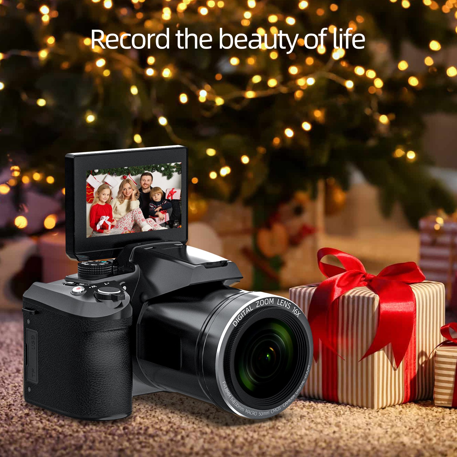 NBD Autofocus Video Camera Youtube 3.7 inch screen Vlogging Camcorders 4K 68MP 16X WiFi photography Digital camera