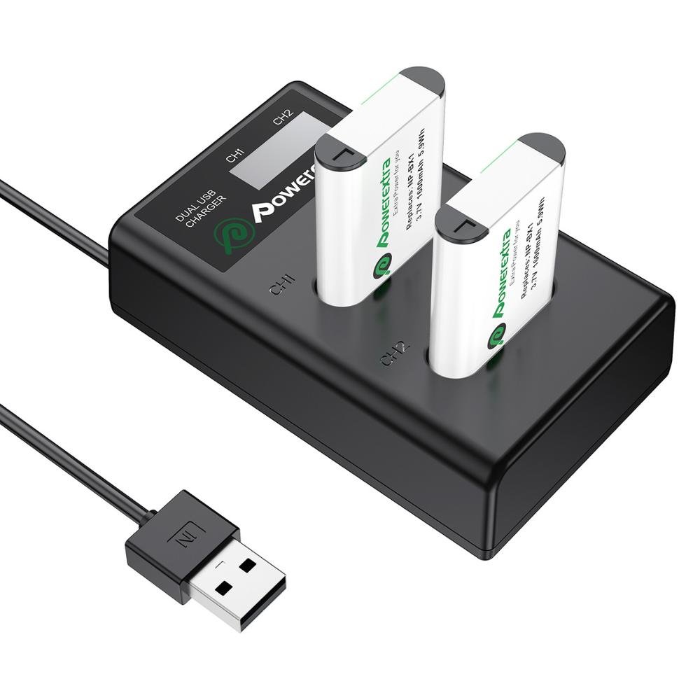 Powerextra Replacement Battery Np-Bx1 Npbx1 1600mAh 3.7V Digital Camera Lithium Ion Battery Rechargeable Set