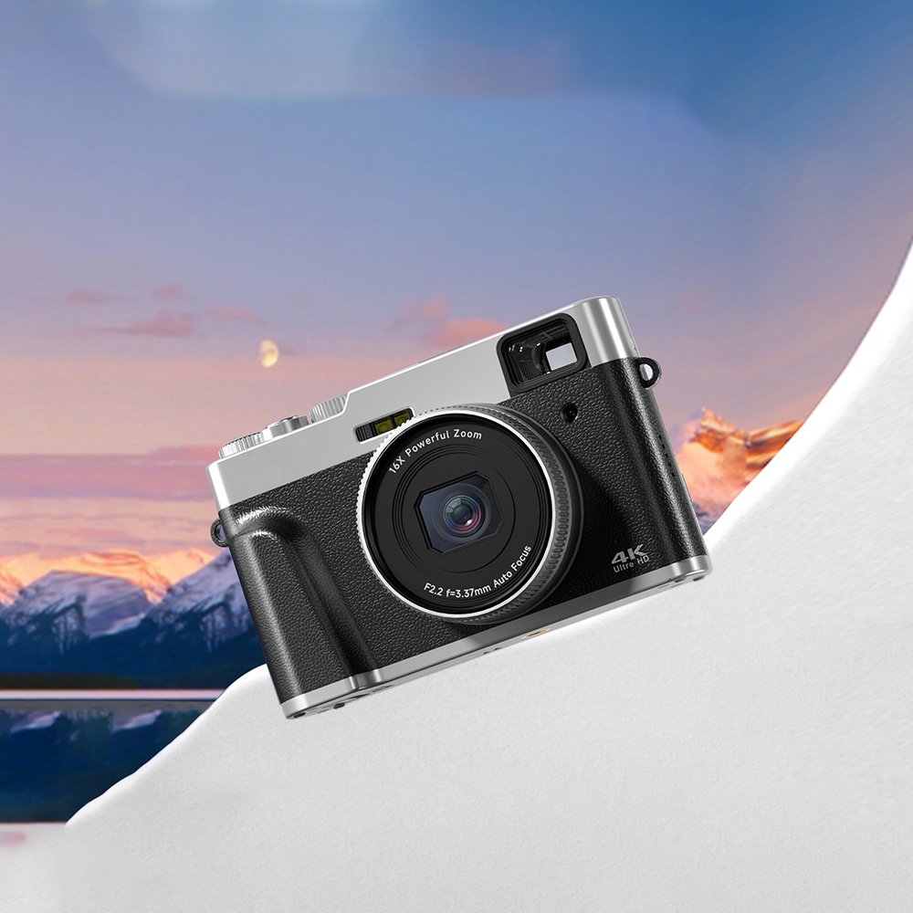 Autofocus Digital Camera 4K Autofocus 48MP Video Recording Portable Digital Camera With Viewfinder Function Rotating Button