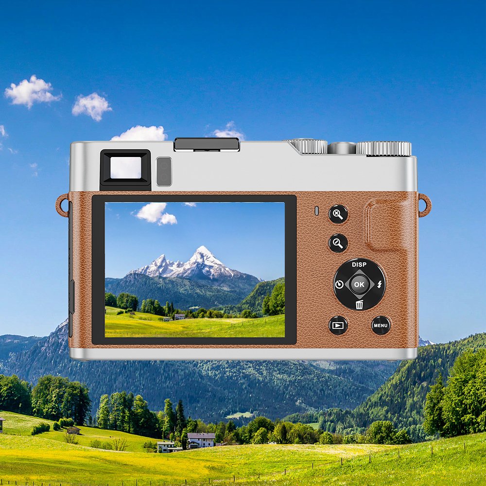 Autofocus Digital Camera 4K Autofocus 48MP Video Recording Portable Digital Camera With Viewfinder Function Rotating Button