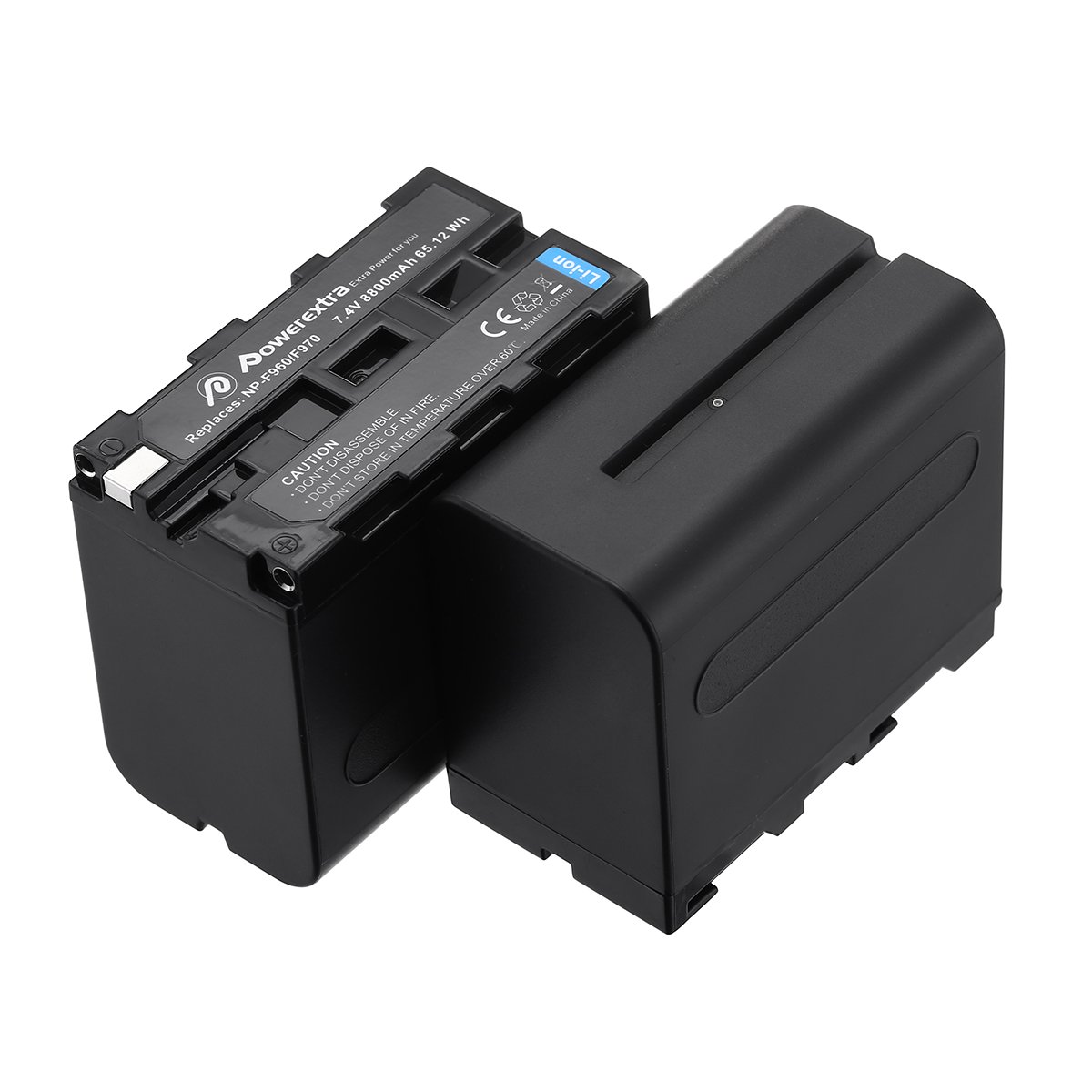 Powerextra Upgraded Li-ion Rechargeable 7.4V 8800mAh Replacement Batteries For Sony NP-F970 NP-F930 NP-F950 NP-F960